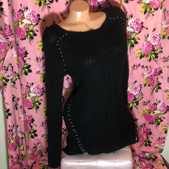 Philosophy sweater tunic mod punk slit knit cotton - Picture 2 of 6